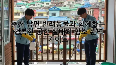 춘천 남면 반려동물과 함께하는 행복한 공간, 실내외 청소 완벽 가이드!